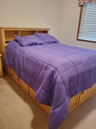 Full Bed With Bottom Side Drawers Headboard With Simmons Mattress / Box Spring