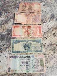 Rupees India 5, 10, 20, 50, 100