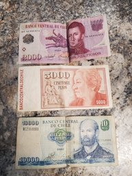 Chilean Pesos  2000, 5000, 10000