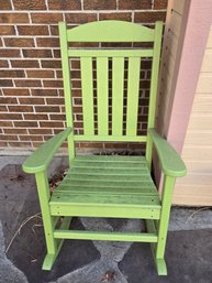Rocking Chair Green Wood Style
