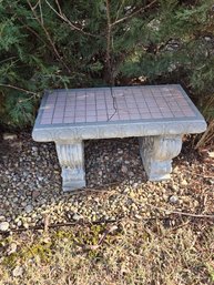 Outdoor Garden Cement Bench (bring Help To Move)