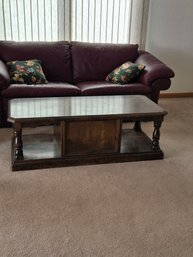 Wooden Coffee Table 17.5'Hx24wx52'