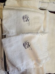 Towel Set #5 Pennacle White Rose