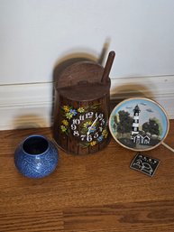 Blue Vase,  Click,  Coaster,  Plate Set Of 4