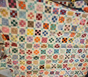 Quilt #5 79'x86' Multi Colored Sm Squares
