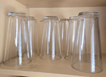 Clear Water Glasses Set Of 7