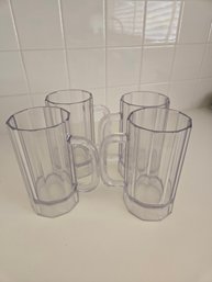 Clear Plastic Mugs Set Of 4