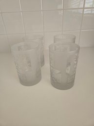 Glasses Snowflakes Set Of 4