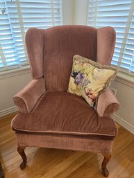 Side Chair Brown/mauve Wingback #1