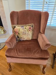 Side Chair Brown/Mauve Wingback #2