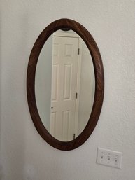 Mirror Oval Wood Frame