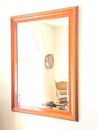 Mirror Rectangle Light Wood Frame