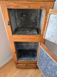 Antique Oak Floor Standing Ice Box