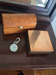 Decorative Box Set Of 2 With Clip Watch