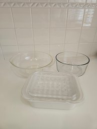 Glass Cooking Set Of #3