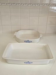 Corning Ware Dishes - 12x7.5, 9 3/4 Sq