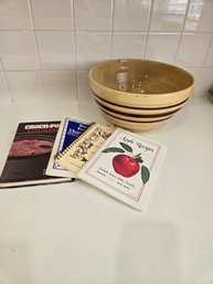 Serving Bowl 'As Is' And Cookbooks