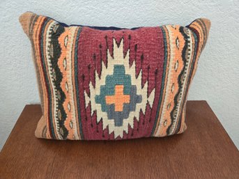 Woven Pillow - Red, Orange