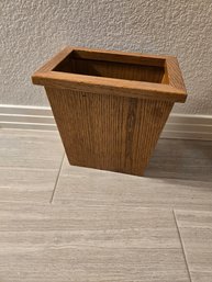 Oak Wood Trash Box 8'Dx11'Hx11'w