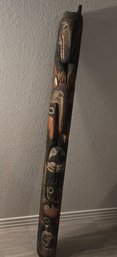Wooden Carved Pole 63'h