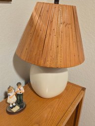 Lamp With Shade, Figurine Girl N Boy