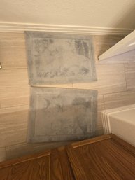 Grey Bathroom Rugs- Set Of 2