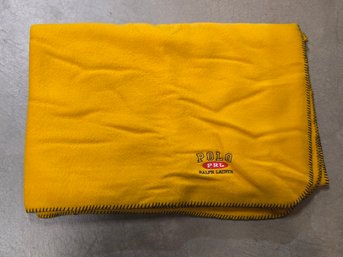 Ralph Lauren Polo Yellow Throw Blanket