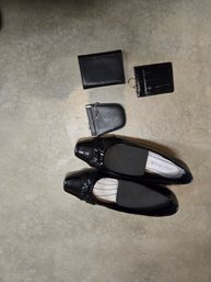 City Street Black Shoes With 2 Coin Purses 1 Wallet