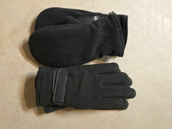 Gloves Black , Mittens - Set Of 2 Sm