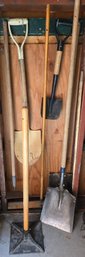 Gardening Tool Set Of 7 - Shovels, Hoe, Broom, Tamper 10x10