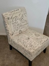 French Writing Cream Side Chair