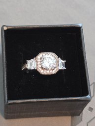 925 Ring CZ Sz 6  #6