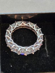 Ring CZ Hoops & Loops Design Sz 6  # 11