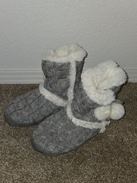 Shoes Grey Booties Sz 5-6