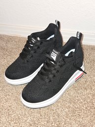 Shoes Tennis Fashion Black White  Sz 5