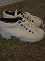 Jinnel Tennis Shoes White Black Sz 35