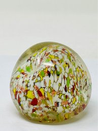 Czech Glass Bubble Paperweight