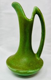 Niloak Ewer 1940s Vintage 1940s Pottery With Impressed Stamp Green