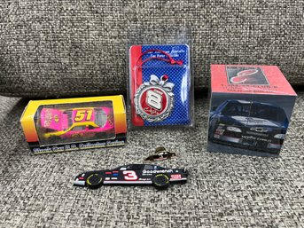 NASCAR Dale Earnhardt Jr Cube E, #8 Ornament, #51 Neil Bennett, #3 Pin & Keychain