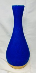 Tall Blue Pottery Vase