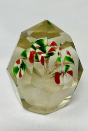 Czech Gumtree Glass Paperweight