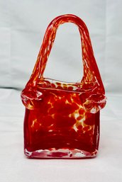 Red Murano Glass Purse