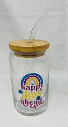 Brand New Happy Days Glass Cup