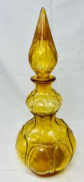 Empoli Amber Glass Genie Bottle