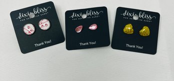 3 Pack Brand New Dixie Bliss Earrings