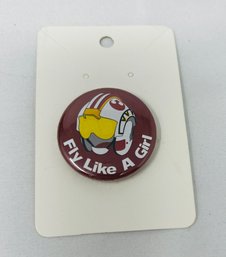 New Fly Like A Girl Button #2