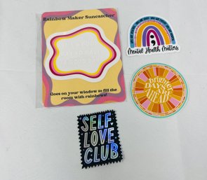 New Rainbow Suncatcher And 3 Stickers - Set 1