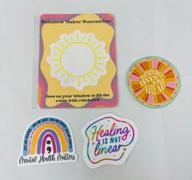 New Rainbow Suncatcher And 3 Stickers - Set 2