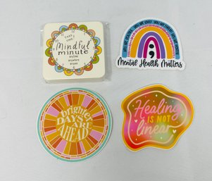 New Mindful Minute - 31 Cards For Intentional Mindfulness Exercise Cards And 3 Stickers