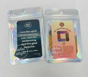 New 2 Pack Calm Strips - 5 Stickers In Each Pack